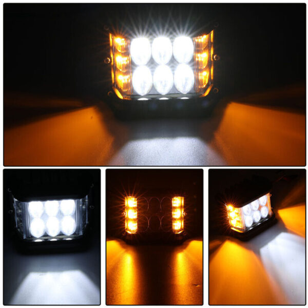 LED SET 2x 60W pracovné výstražné svetlá